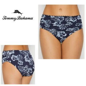 New. Tommy Bahama navy hibiscus bikini bottom. XXS. Retails $79